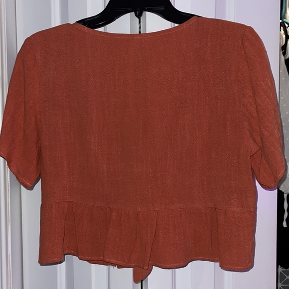 Shein Wrap tie top - Picture 2 of 3